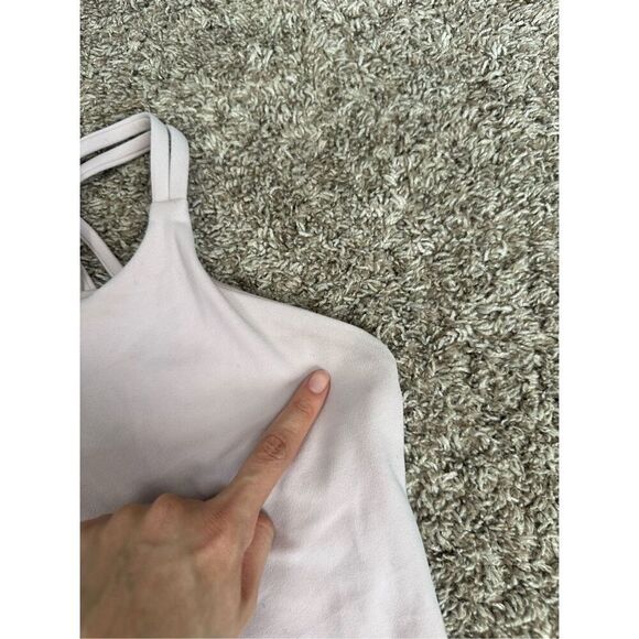 Lululemon Slide With Me Tank *Light Support For B/C Cup Porcelain Pink Size 4 - Picture 10 of 13
